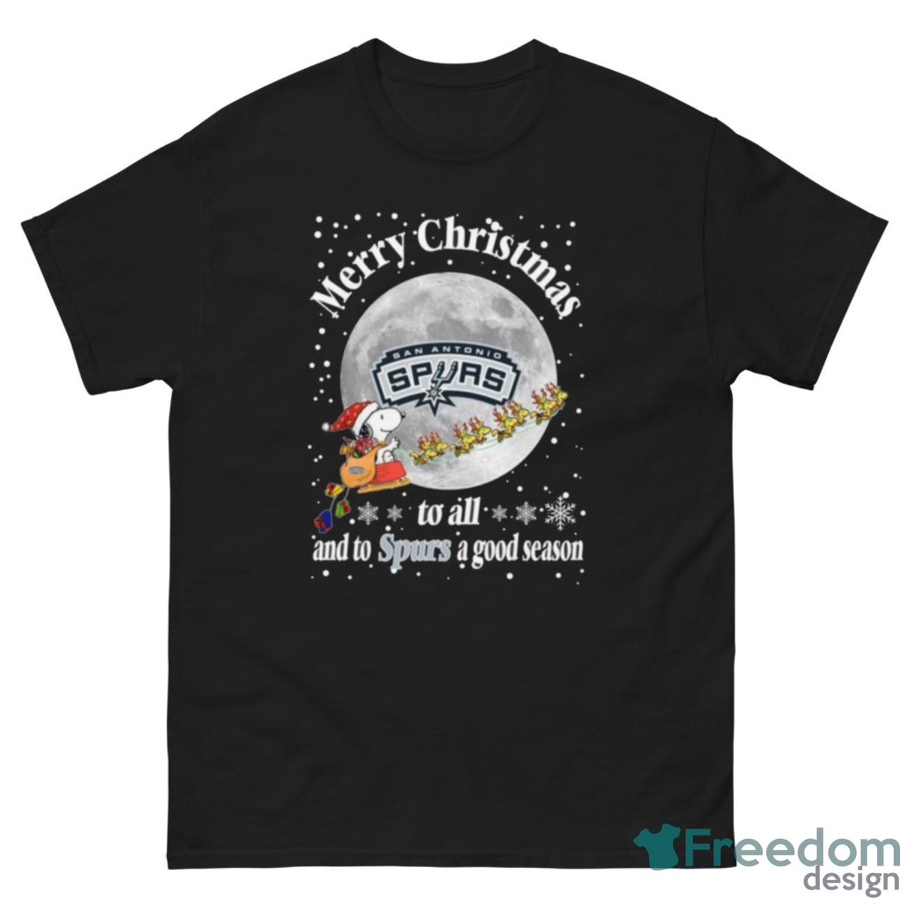 San Antonio Spurs Merry Christmas To All And To Spurs A Good Season NBA Basketball Sports T Shirt - G500 Men’s Classic Tee