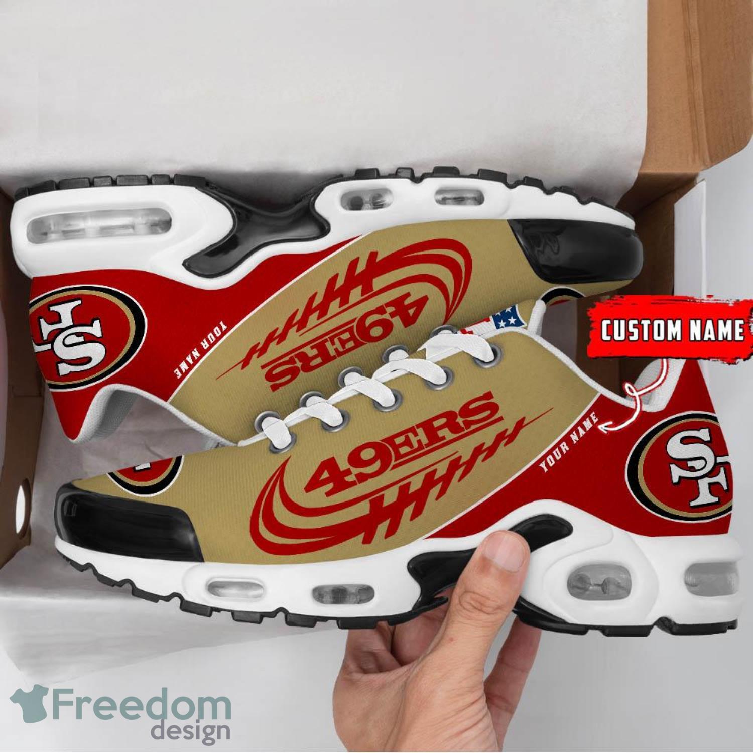 San Francisco 49ers Air Cushion Sport Shoes Custom Name Gift For Men And Women Sport Fans Product Photo 2