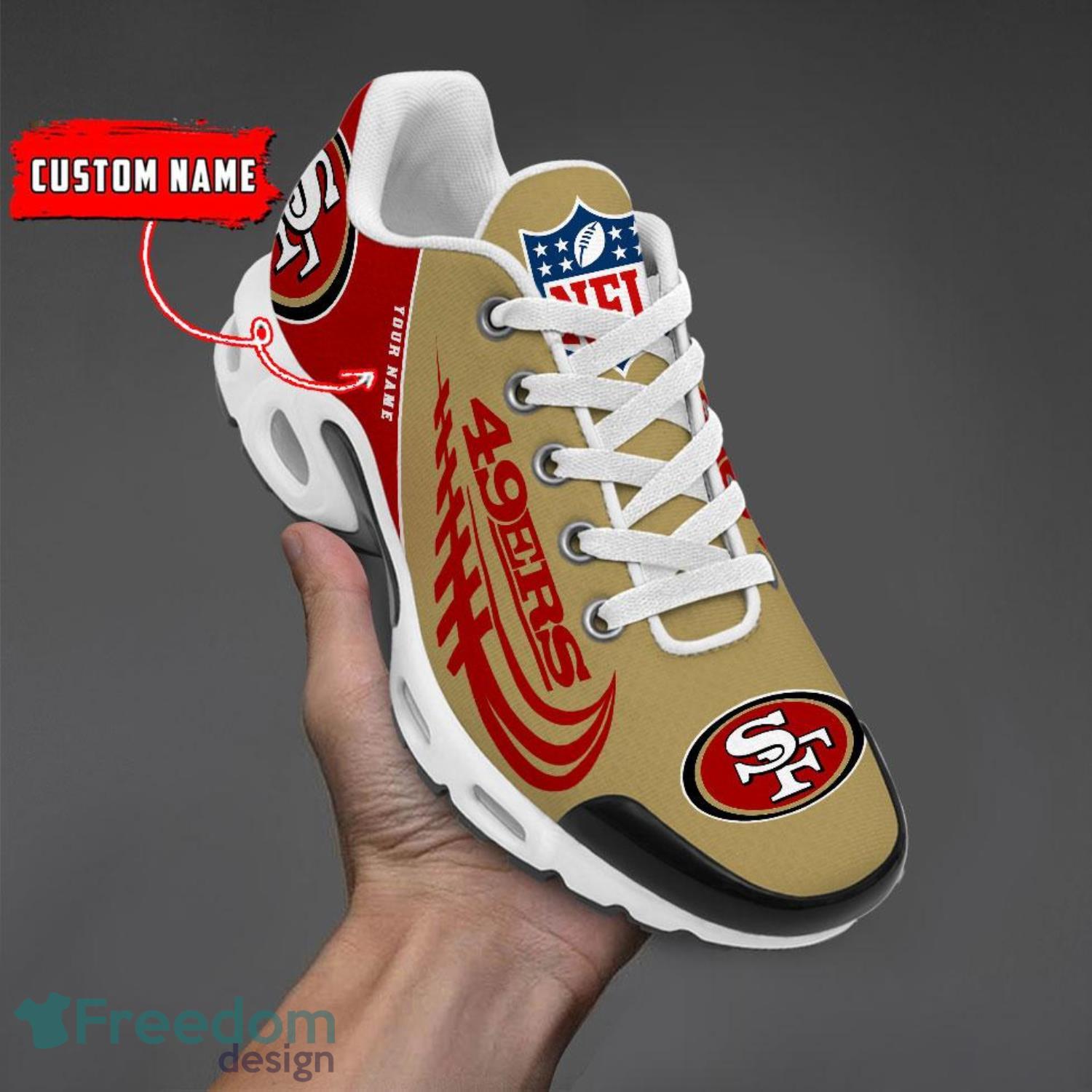 San Francisco 49ers Air Cushion Sport Shoes Custom Name Gift For Men And Women Sport Fans Product Photo 1