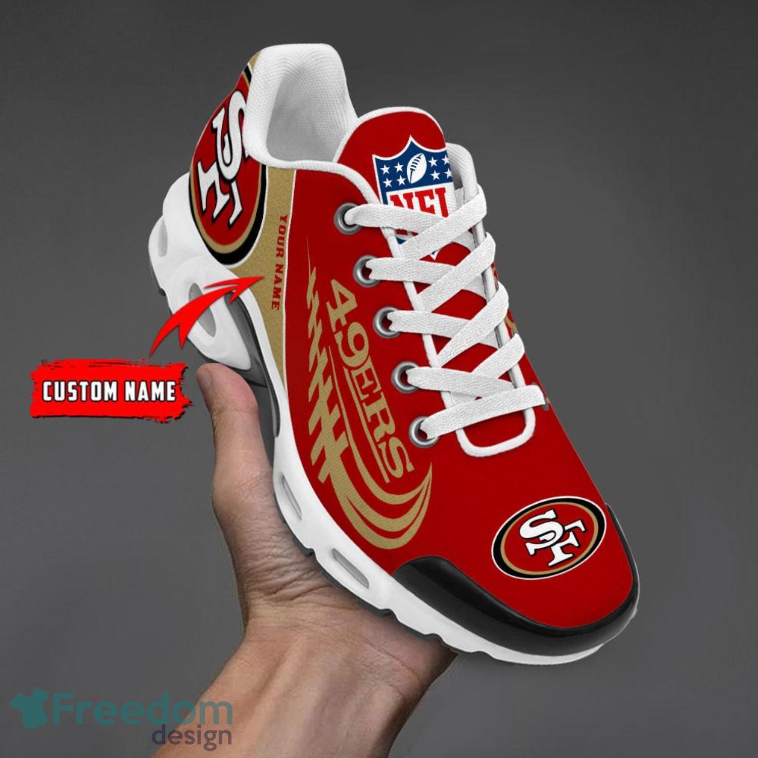 San Francisco 49ers Custom Name Air Cushion Sport Shoes For Fans Product Photo 1