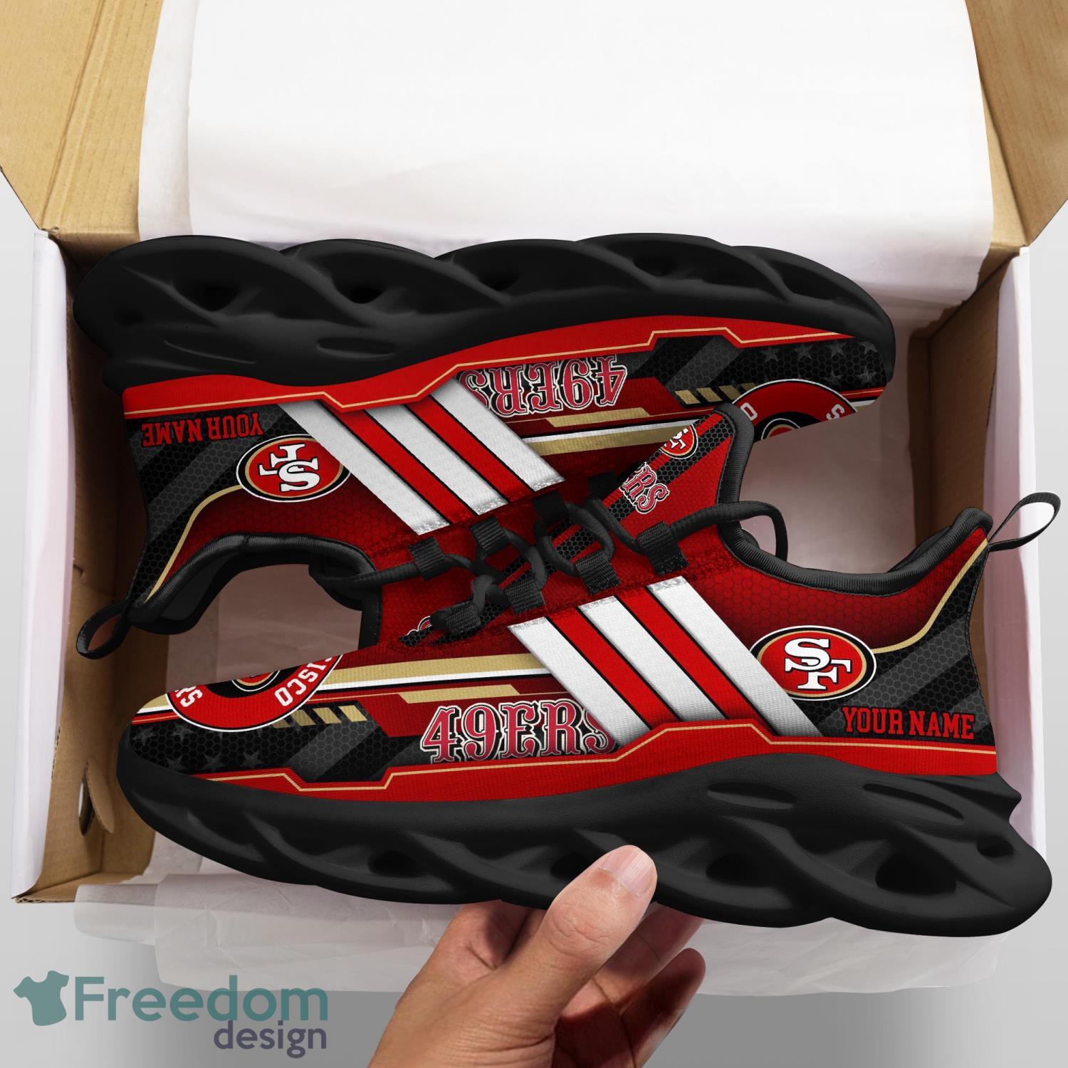 San Francisco 49ers NFL Collection Max Soul Shoes Personalized Name Chunky  Sneakers For Men Women - Freedomdesign