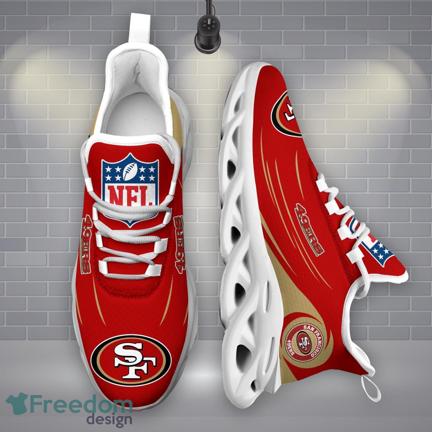 San Francisco 49ers NFLMax Soul Shoes New Sport Gift Running Sneakers Product Photo 2