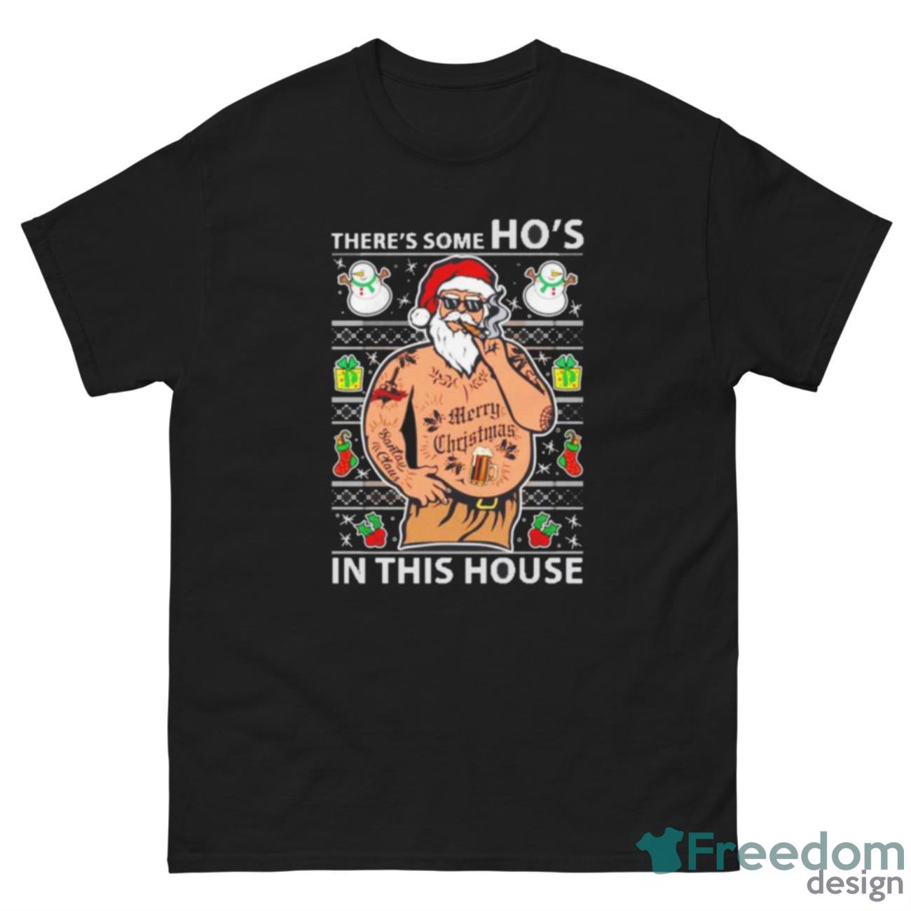 Santa Wap there’s some ho’s in this house ugly Christmas shirt - G500 Men’s Classic Tee