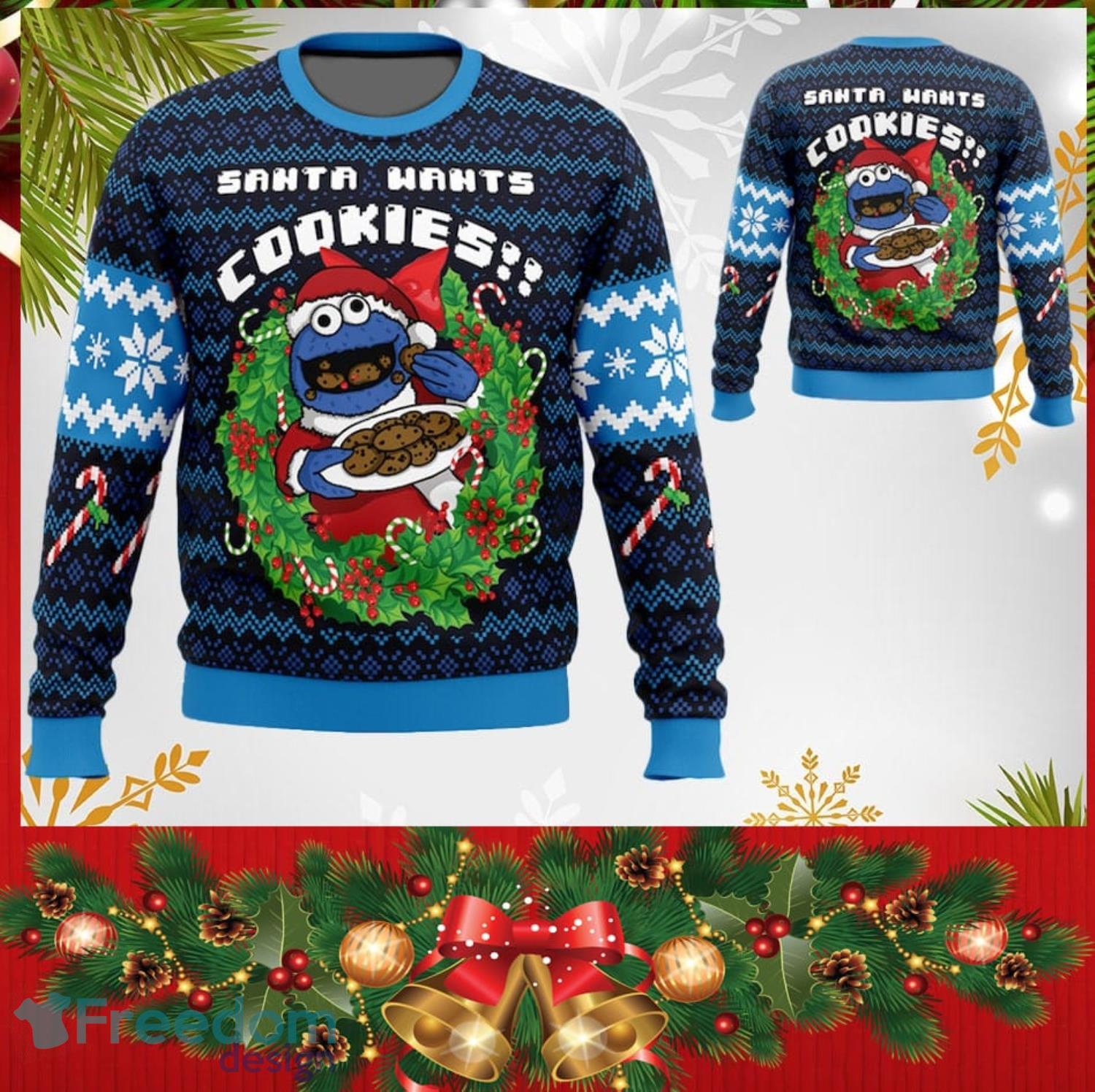 Cookie Monster T Shirt Sweatshirt Hoodie Hawaiian Shirt And Shorts