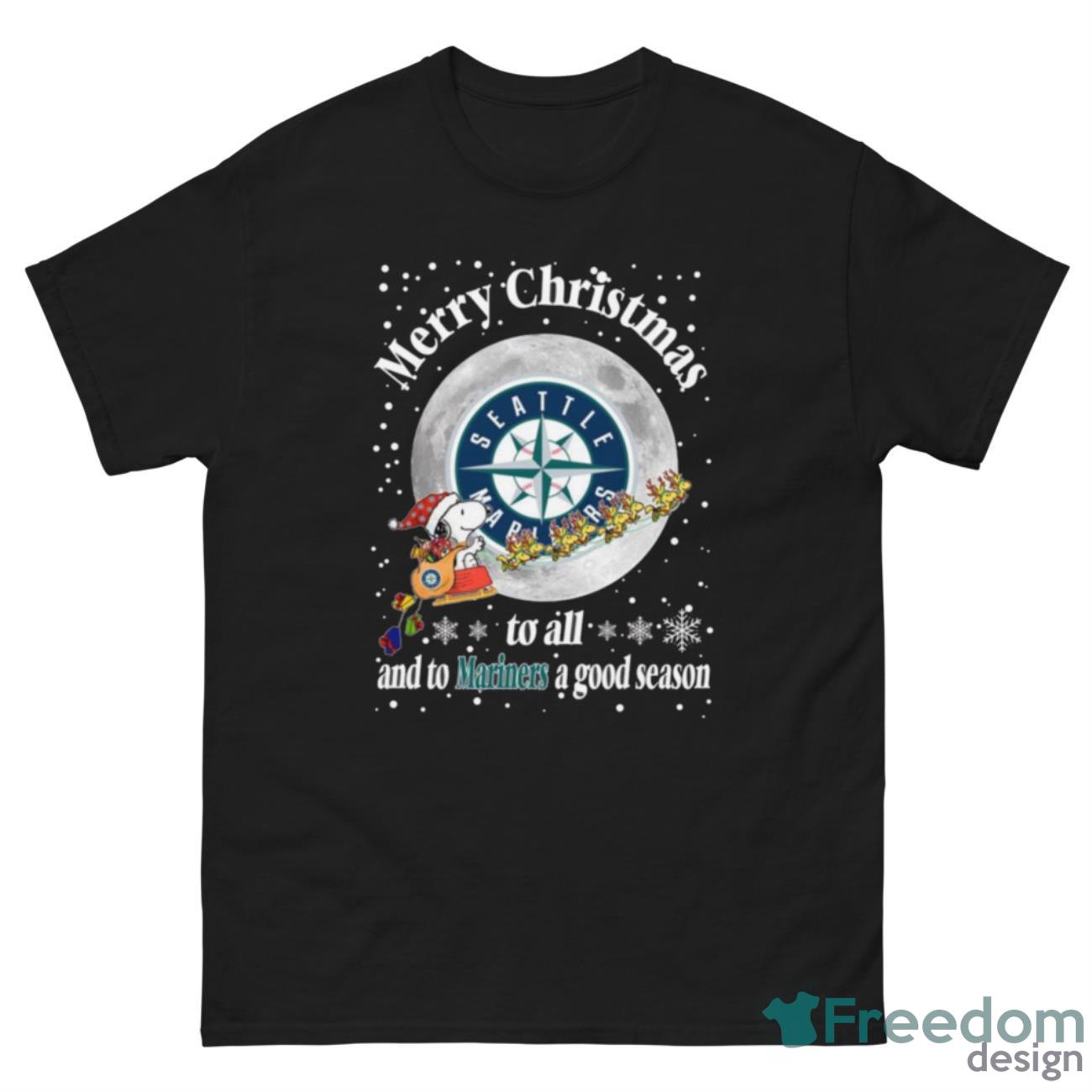 Seattle Mariners Merry Christmas To All And To Mariners A Good Season MLB Baseball Sports T Shirt - G500 Men’s Classic Tee