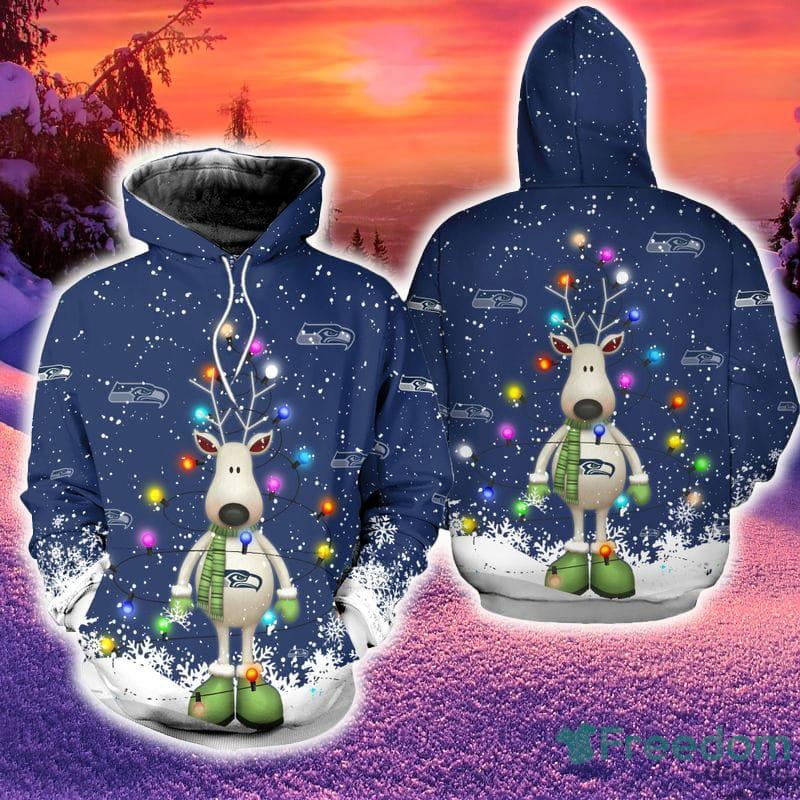 NFL Seattle Seahawks Green Hoodie, Zip Hoodie 3D All Over Print For Fans