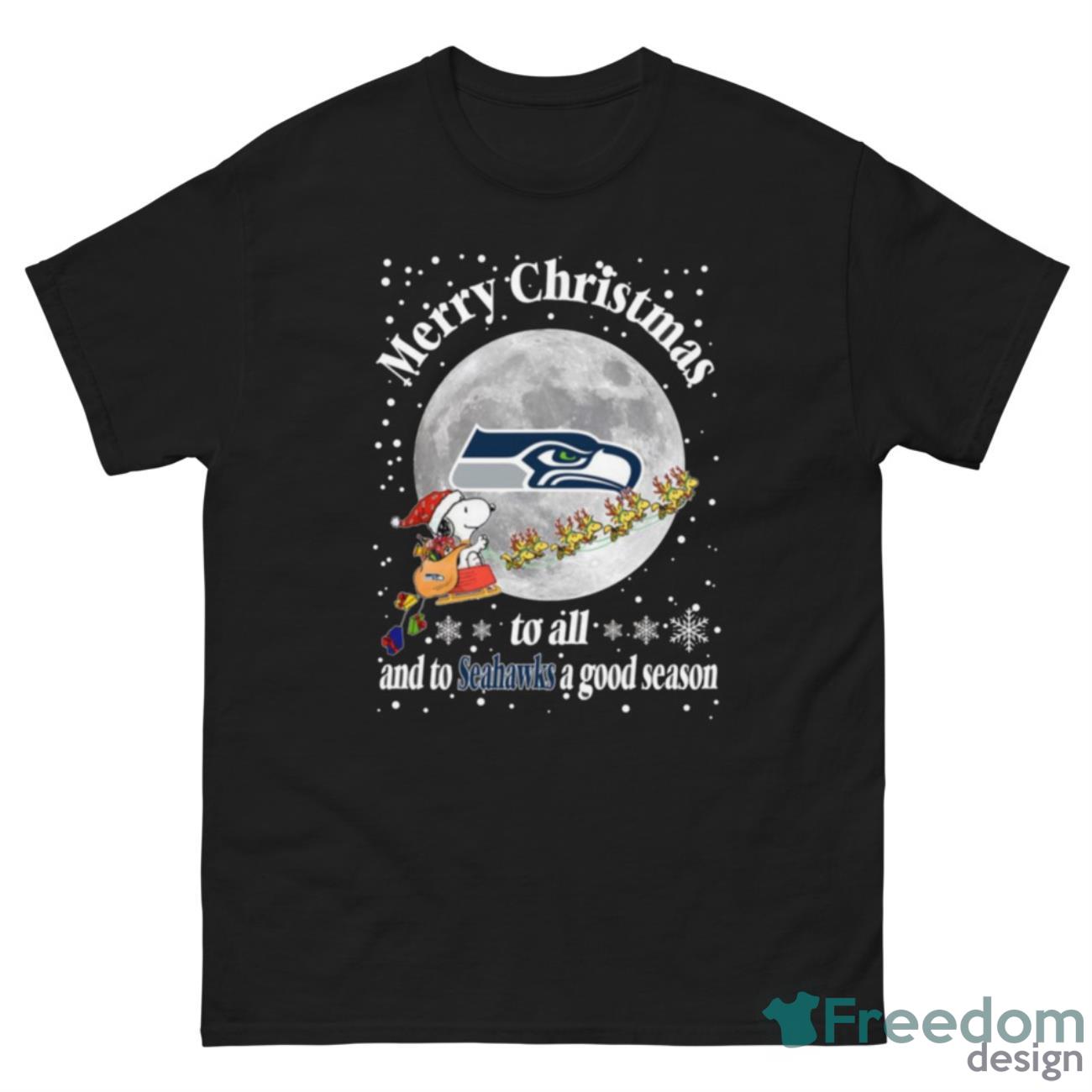 Seattle Seahawks Merry Christmas To All And To Seahawks A Good Season NFL Football Sports T Shirt - G500 Men’s Classic Tee