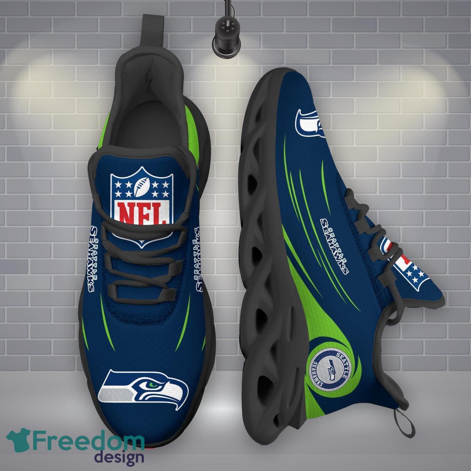 Seattle Seahawks NFLMax Soul Shoes New Sport Gift Running Sneakers Product Photo 1