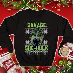 She Hulk Christmas Shirt She-Hulk Savage She-Hulk Sweatshirt Avengers Superhero Xmas Shirt