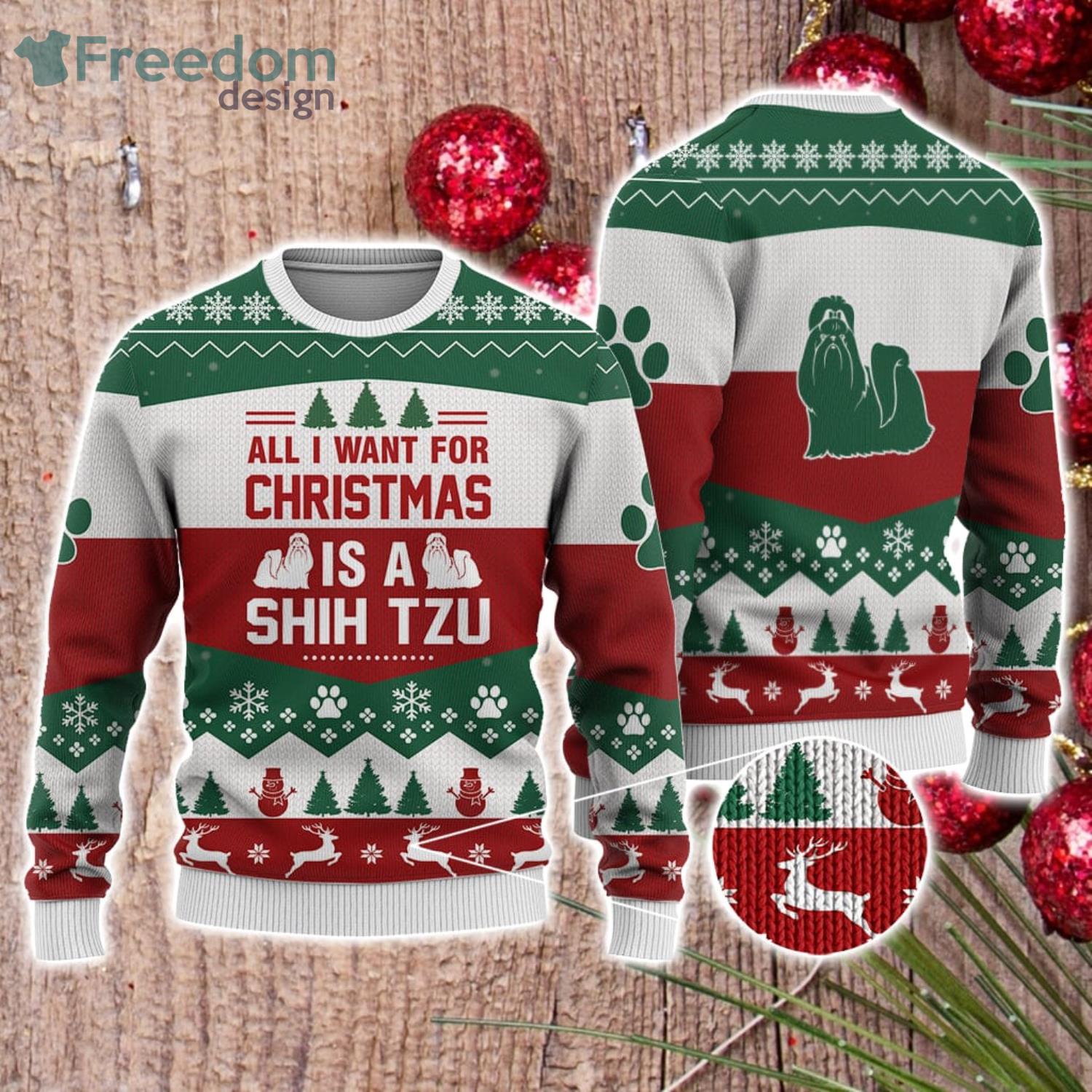 Miami Dolphins Christmas Reindeers Pattern Ugly Christmas Sweater -  Freedomdesign