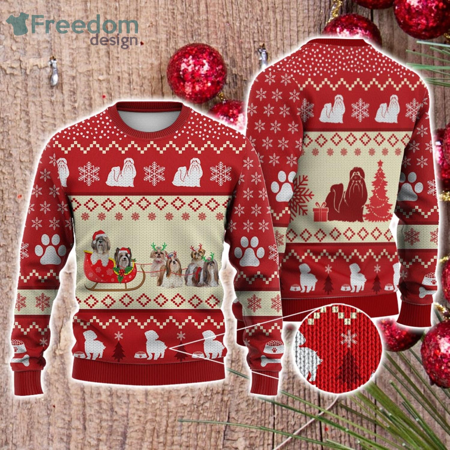 Miami Dolphins Fans Pattern Reindeer Ugly Christmas Sweater - Freedomdesign