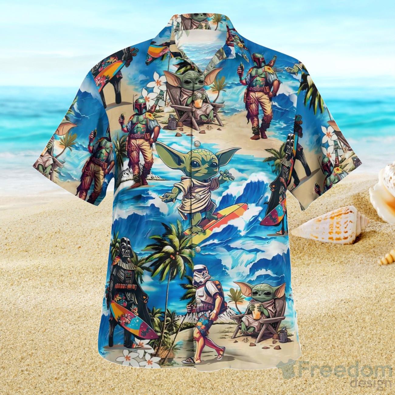 Stormtrooper Surfing Star Wars Hawaiian Shirt Summer Gift - Banantees