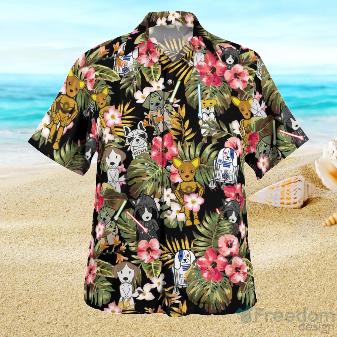 Star Wars Synthwave Hawaiian Shirt - Trendy Aloha