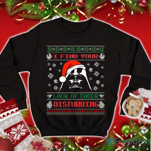 Star Wars Ugly Christmas Sweatshirt Darth Vader I Find Your Lack Of Cheer Disturbing T Shirt Product Photo 1