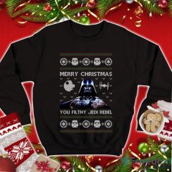 Star Wars Ugly Christmas Sweatshirt Darth Vader T Shirt Merry Christmas You Filthy Jedi Rebel Shirt Christmas Xmas Gifts