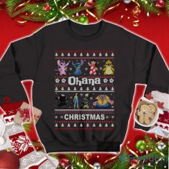 Stich Ohana Christmas Stich and Lilo Ugly Christmas Sweater Christmas Sweatshirt