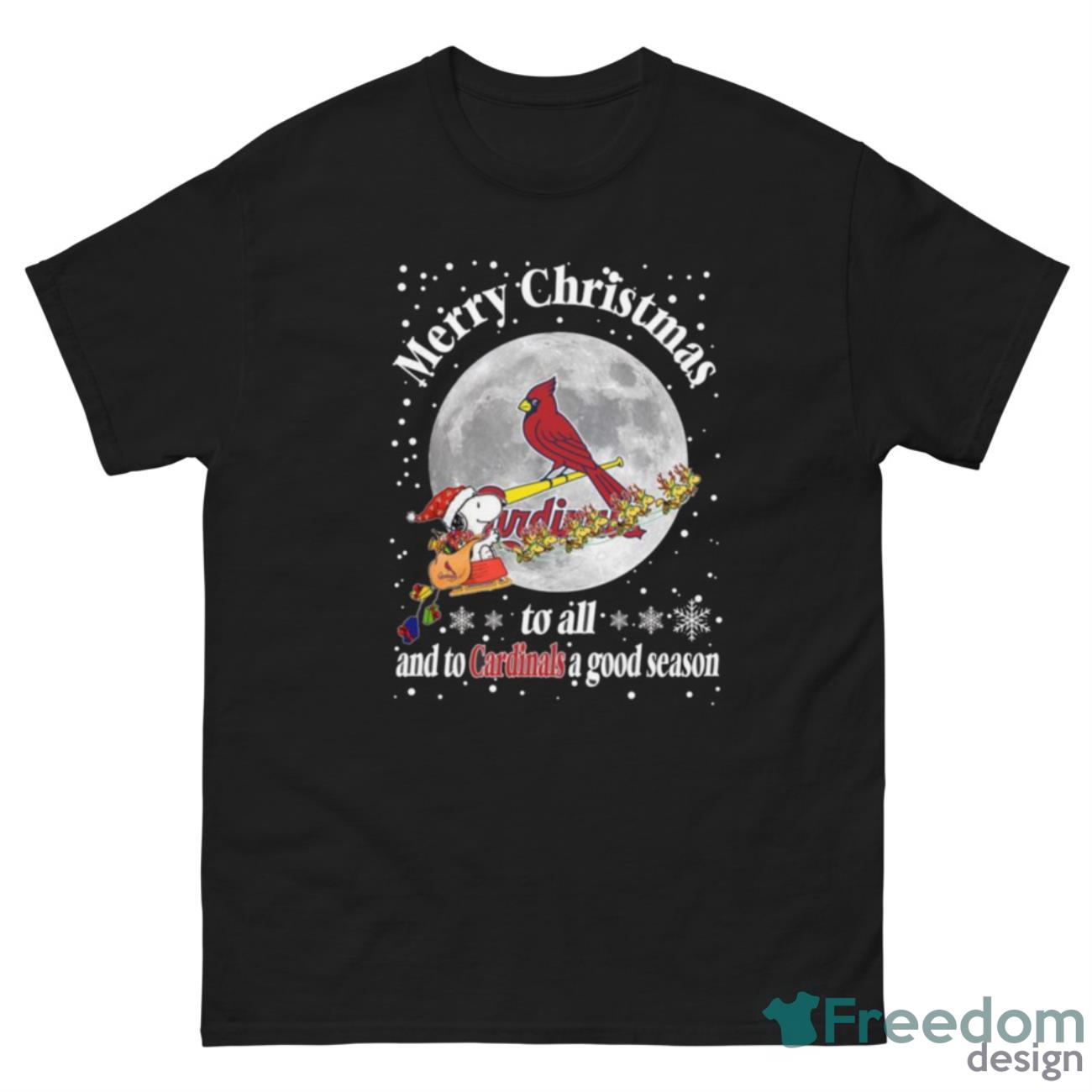 St.Louis Cardinals Merry Christmas To All And To Cardinals A Good Season MLB Baseball Sports T Shirt - G500 Men’s Classic Tee