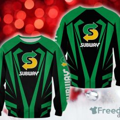 subway Snowy Christmas 3D Sweatshirt AOP Gift For Men And Women