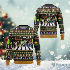 Super Mar-io Abbey Road Ugly Sweater Christmas Ugly Sweater For Holiday Xmas Family Gift