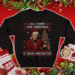 Supernatural Supernatural Christmas Sweatshirt All I Want For Christmas Is Dean Winchester Ugly Christmas Sweater