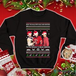 Supernatural Ugly Christmas Sweatshirt Deck The Halls With Salt And Hunters Impala Its The Season To Wear Jumpers Impala Ugly Sweater