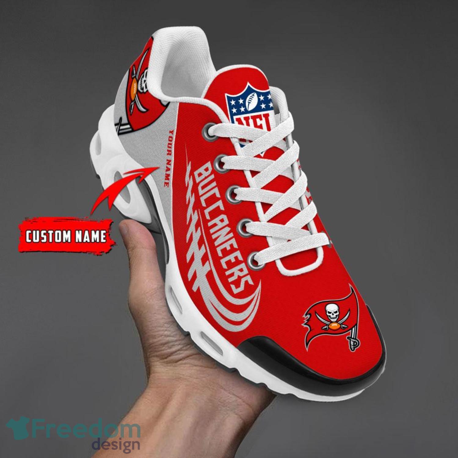Tampa Bay Buccaneers Custom Name Air Cushion Sport Shoes For Fans Product Photo 1