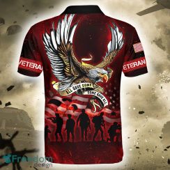 Teams Red Eagle US Veteran 3D Polo Shirt - Eagle US Veteran 3D All Over Printed Unisex Shirts_12