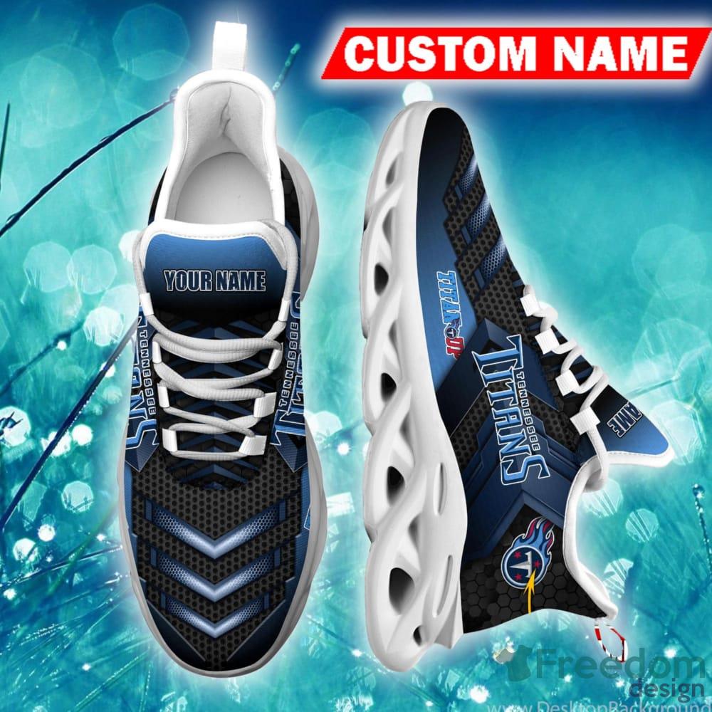 Tennessee Titans Chunky Shoes NFL Football Team Custom Name Max Soul  Sneakers - Freedomdesign