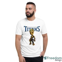 Tennessee Titans NFL Football Groot Marvel Guardians Of The Galaxy T Shirt - Short Sleeve T-Shirt