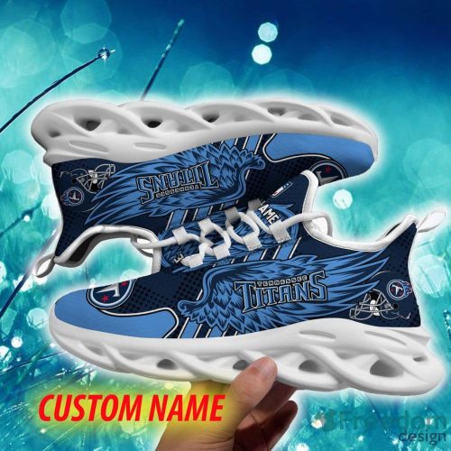 Tennessee Titans Performance Custom Name Chunky Sneaker AOP Gift Fans Max Soul Shoes - Tennessee Titans Max Soul Sneaker NFL photo 5