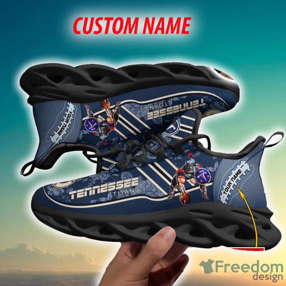 Tennessee Titans Runners Custom Name Chunky Sneaker AOP Gift Fans Max Soul Shoes - Tennessee Titans Max Soul Sneaker NFL photo 4