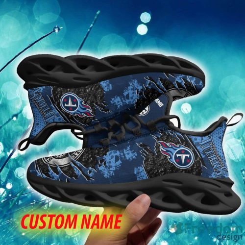 Tennessee Titans Urbanite Custom Name Chunky Sneaker AOP Gift Fans Max Soul Shoes - Tennessee Titans Max Soul Sneaker NFL photo 2