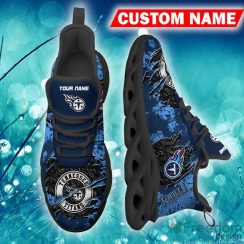 Tennessee Titans Urbanite Custom Name Chunky Sneaker AOP Gift Fans Max Soul Shoes - Tennessee Titans Max Soul Sneaker NFL photo 3