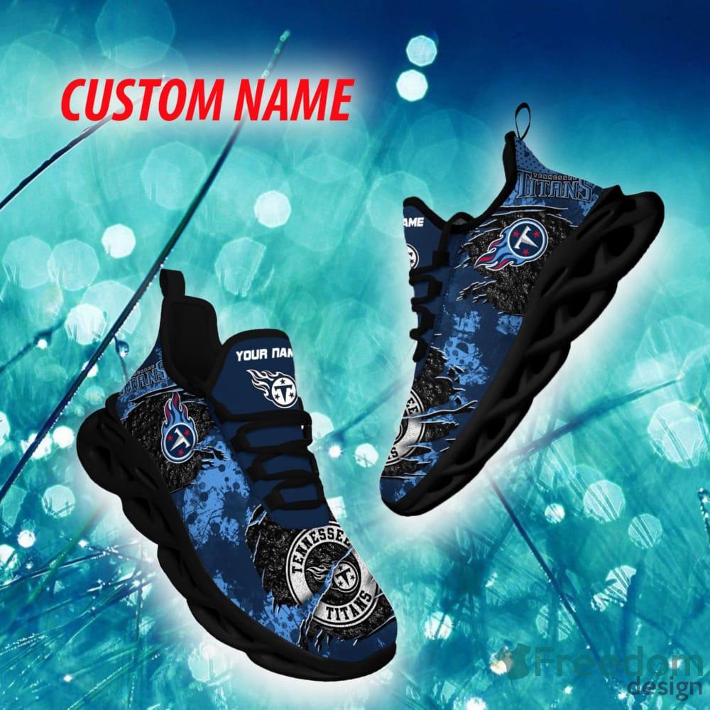 Tennessee Titans Urbanite Custom Name Chunky Sneaker AOP Gift Fans Max Soul Shoes - Tennessee Titans Max Soul Sneaker NFL photo 1