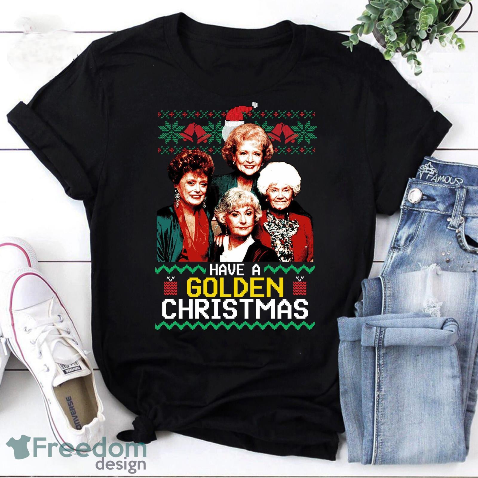 The Golden Girls Golden Christmas Classic Vintage T-Shirt The Golden Girls Shirt Golden Christmas Shirt Product Photo 1