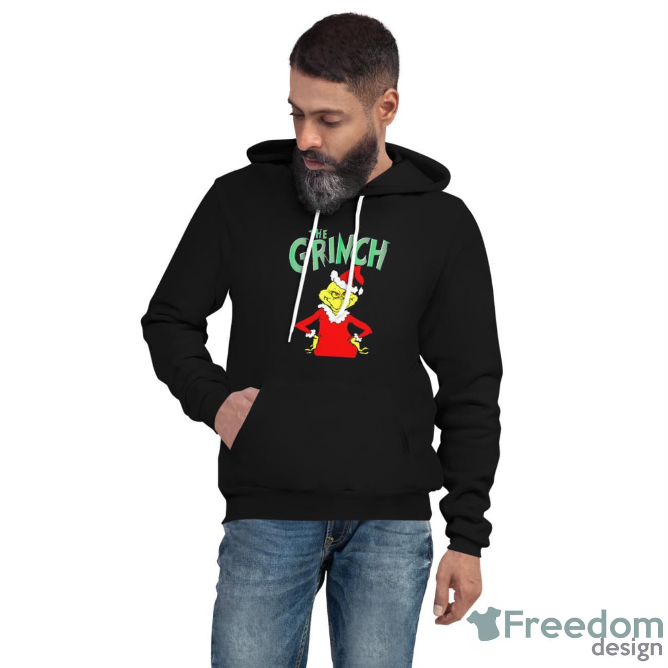 The grinch pijama santa clause christmas shirt - Unisex Fleece Pullover Hoodie