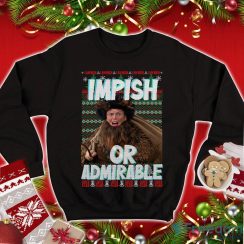 The Office Chirstmas Sweater Dwight Schrute I Am Nigh Impish Or Admirable Sweatshirt Christmas Movies Sweater