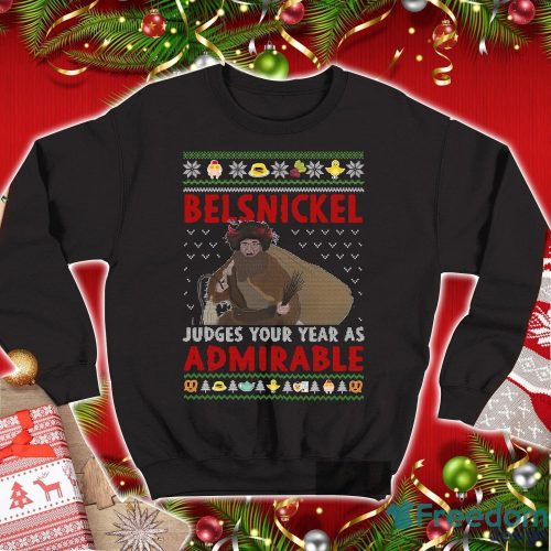 The Office Sweatshirt Dwight Schrute Shirt Belsnickel Judges Your Year As Admirable Shirt Christmas Xmas Gifts Product Photo 1