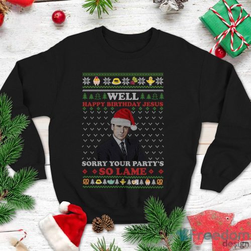 The Office Sweatshirt Michael Scott Shirt Well Happy Birthday Jesus Shirt Christmas Xmas Gifts Product Photo 1