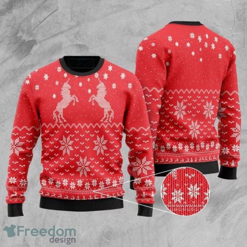 Unicorn For Unisex Ugly Christmas Sweater Christmas Gift Product Photo 1