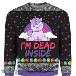 Unicorn Im Dead Inside Ugly Christmas Sweater Christmas Gift