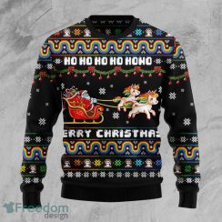 Unicorn With Santa Merry Christmas Ugly Christmas Sweater Christmas Gift