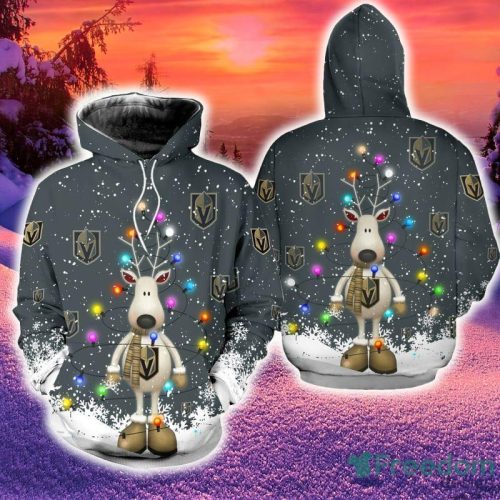 Vegas Golden Knights Christmas 3D Hoodie Zip Hoodie Print Holiday Gift For Fans - Vegas Golden Knights Christmas 3D Hoodie Zip Hoodie Print Holiday Gift For Fans