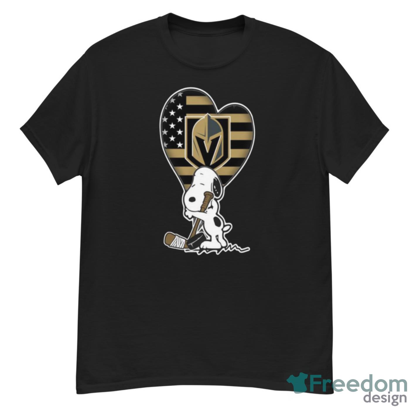 Vegas Golden Knights NHL Hockey The Peanuts Movie Adorable Snoopy T Shirt - G500 Men’s Classic T-Shirt