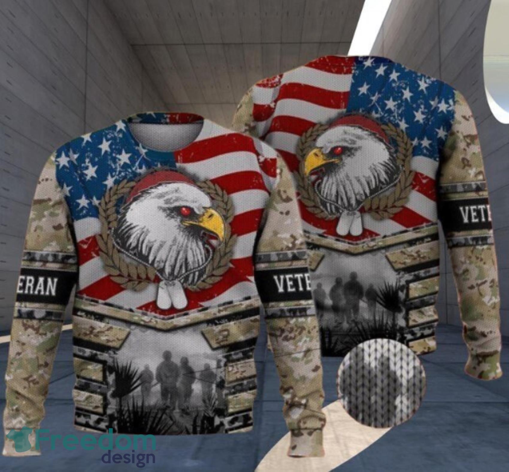 : American Bald Eagle Merry Christmas Ugly Xmas Design