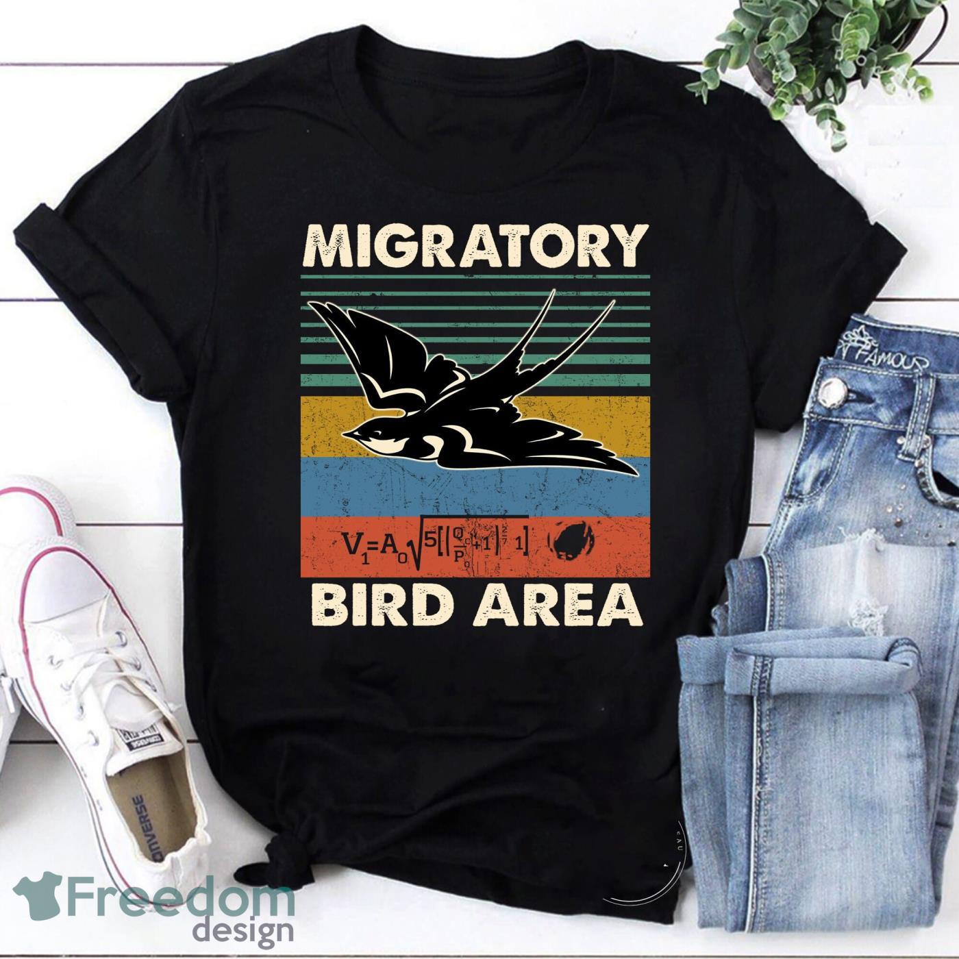 Vintage Migratory Bird Area Math Monty Python And The Holy Grail Vintage T-Shirt Product Photo 1