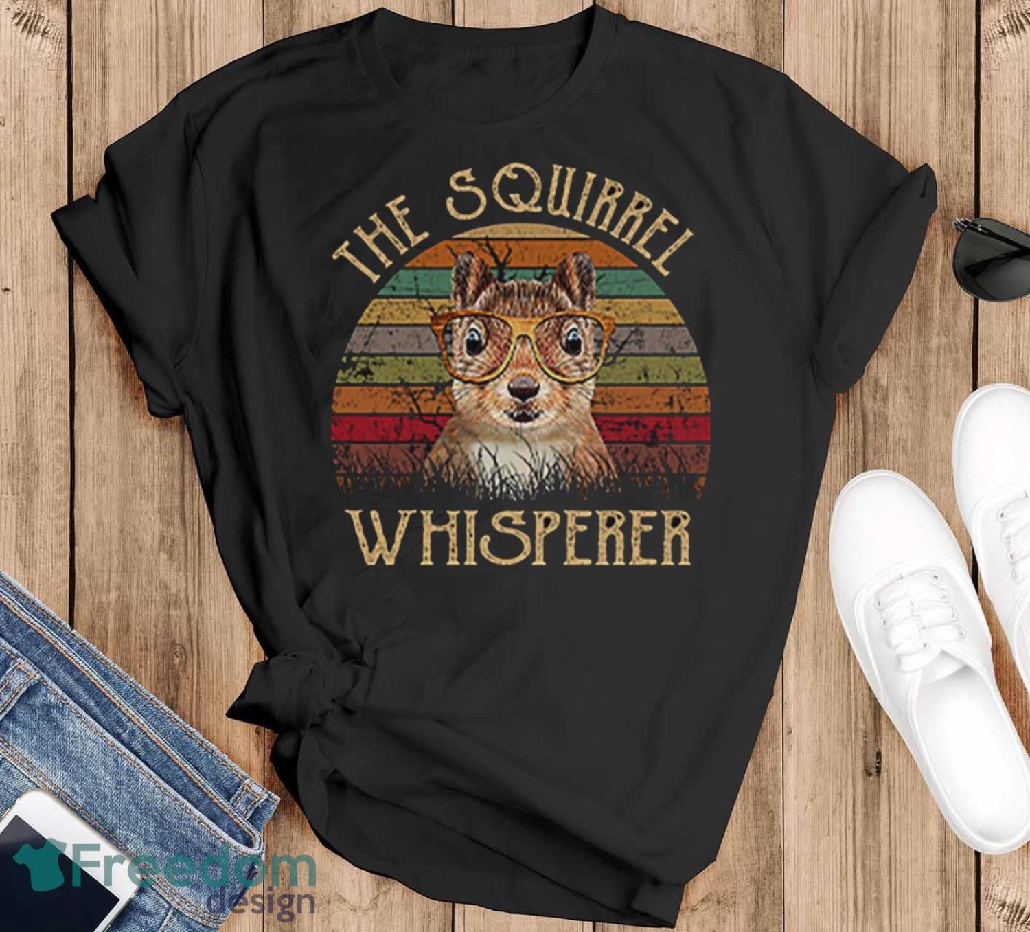 Vintage Squirrel T-Shirt, The Squirrel Whisperer Shirt Product Photo 1