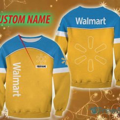 walmart Logo Brands Custom Name Decorate 3D Sweatshirt For Men And Women Gift Christmas