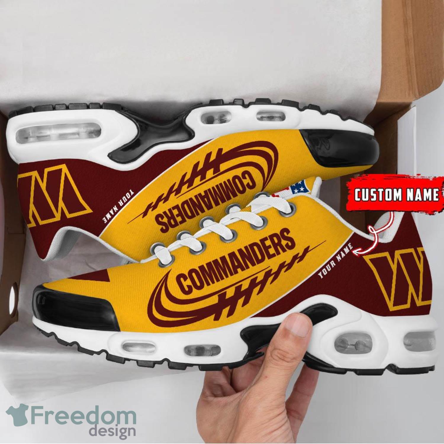 Washington Commanders Air Cushion Sport Shoes Custom Name Gift For Men And Women Sport Fans Product Photo 2