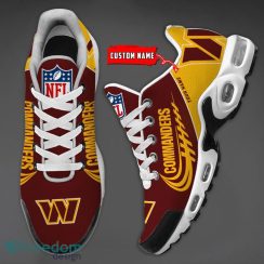 Washington Commanders Custom Name Air Cushion Sport Shoes For Fans Product Photo 3